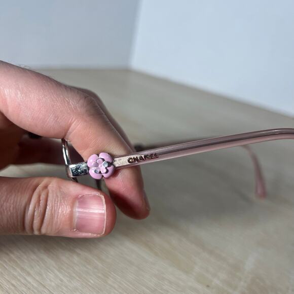 Chanel 4187 C.124/3P Camelia Sunglasses FRAMES ONLY Pink Flower 57-16-135 main image 6